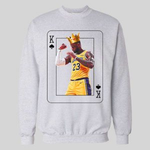 KING OF SPADES CARD LEBRON HIGH QUALITY BASKETBALL HOODIE / SWEATSHIRT