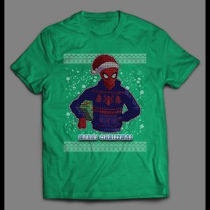 SPIDEY MERRY CHRISTMAS HIGH QUALITY HOLIDAY PATTERN SHIRT