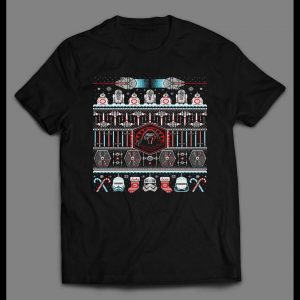 THE SITH LORD CHRISTMAS PATTERN MOVIE INSPIRED SHIRT