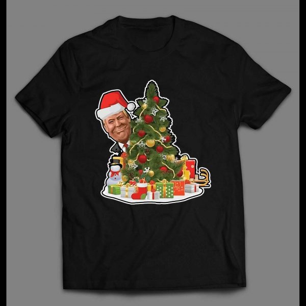 THE DONALD MERRY CHRISTMAS TREE HIGH QUALITY HOLIDAY SHIRT