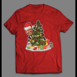 THE DONALD MERRY CHRISTMAS TREE HIGH QUALITY HOLIDAY SHIRT