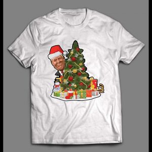 THE DONALD MERRY CHRISTMAS TREE HIGH QUALITY HOLIDAY SHIRT