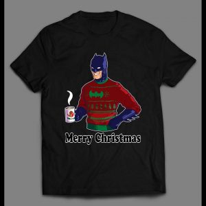 BATMAN WEARING UGLY SWEATER HIGH QUALITY CHRISTMAS SHIRT