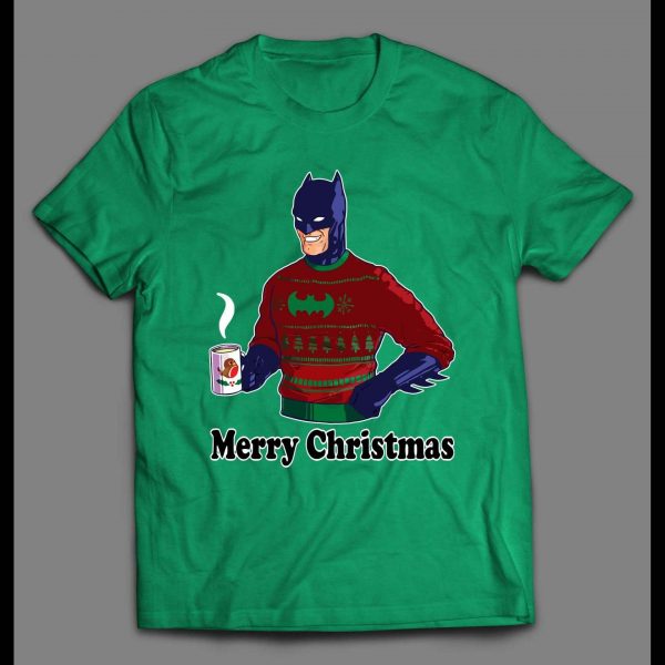 BATMAN WEARING UGLY SWEATER HIGH QUALITY CHRISTMAS SHIRT