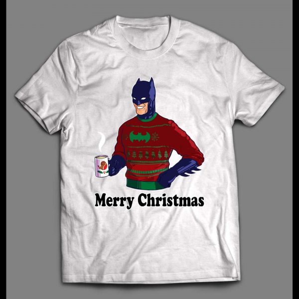 BATMAN WEARING UGLY SWEATER HIGH QUALITY CHRISTMAS SHIRT