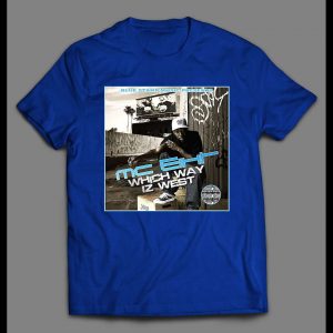 MC EIHT WHICH WAY IZ WEST ALTERNATE ALBUM COVER CUSTOM OLDSKOOL HIP HOP SHIRT