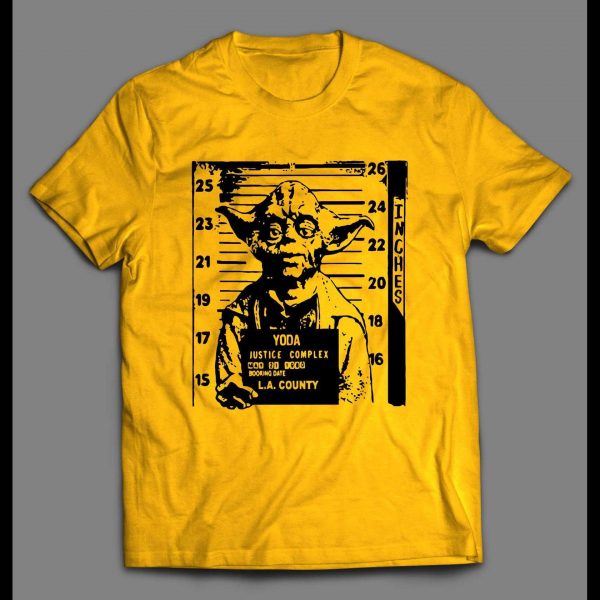 SPACE ALIEN YODA MUGSHOT HIGH QUALITY MOVIE SHIRT