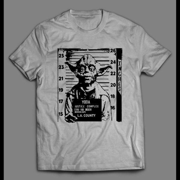 SPACE ALIEN YODA MUGSHOT HIGH QUALITY MOVIE SHIRT