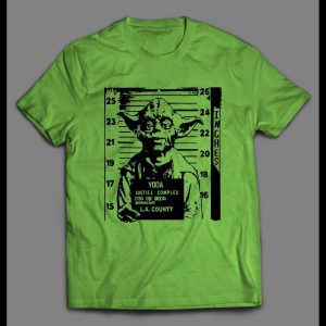 SPACE ALIEN YODA MUGSHOT HIGH QUALITY MOVIE SHIRT