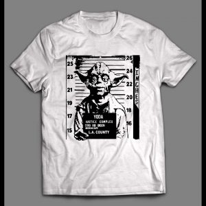 SPACE ALIEN YODA MUGSHOT HIGH QUALITY MOVIE SHIRT