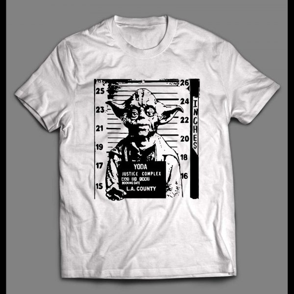 SPACE ALIEN YODA MUGSHOT HIGH QUALITY MOVIE SHIRT