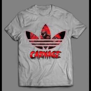 MAXIMUM CARNAGE SPORTS WEAR PARODY COMIC ART SHIRT