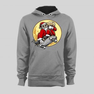 SKATEBOARDING SANTA CLAUS HIGH QUALITY CHRISTMAS HOODIE/ SWEATSHIRT