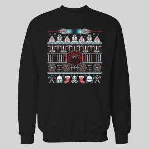 THE SITH LORD CHRISTMAS PATTERN MOVIE INSPIRED HOODIE / SWEATSHIRT