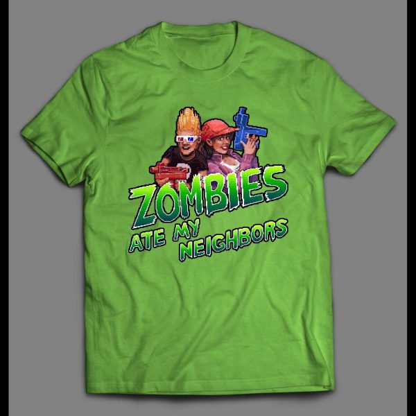 RETRO VIDEO GAME ZOMBIES ATE MY NEIGHBORS GAMER SHIRT