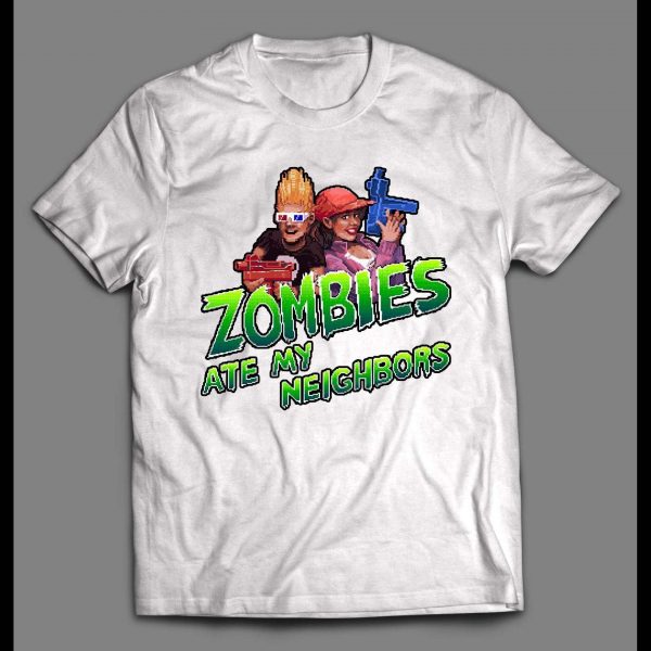 RETRO VIDEO GAME ZOMBIES ATE MY NEIGHBORS GAMER SHIRT