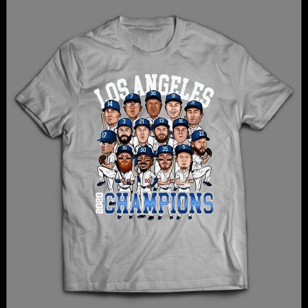 LOS ANGELES 2020 CHAMPIONS HIGH QUALITY BASEBALL SHIRT