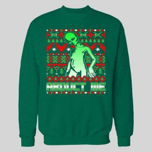 SCI-FI CHRISTMAS ALIEN ABDUCT ME HIGH QUALITY HOLIDAY HOODIE / SWEATSHIRT