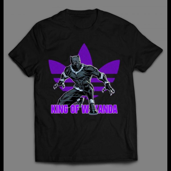KING OF WAKANDA BLACK PANTHER TRIBAL TREFOIL SHIRT