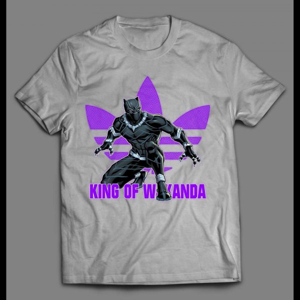 KING OF WAKANDA BLACK PANTHER TRIBAL TREFOIL SHIRT