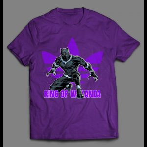 KING OF WAKANDA BLACK PANTHER TRIBAL TREFOIL SHIRT