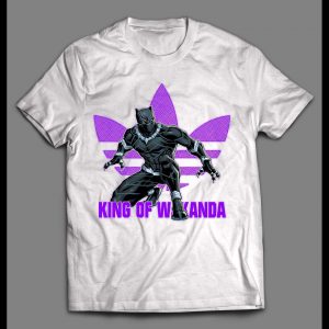 KING OF WAKANDA BLACK PANTHER TRIBAL TREFOIL SHIRT