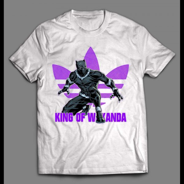 KING OF WAKANDA BLACK PANTHER TRIBAL TREFOIL SHIRT