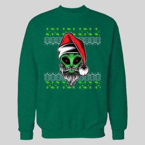 SCI-FI CHRISTMAS ALIEN SANTA HIGH QUALITY HOLIDAY HOODIE / SWEATSHIRT