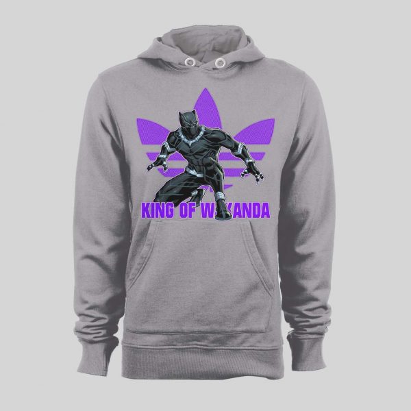 KING OF WAKANDA BLACK PANTHER TRIBAL TREFOIL HOODIE /SWEATSHIRT