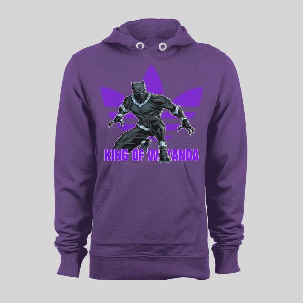 KING OF WAKANDA BLACK PANTHER TRIBAL TREFOIL HOODIE /SWEATSHIRT