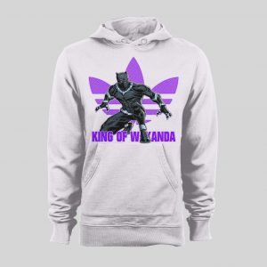 KING OF WAKANDA BLACK PANTHER TRIBAL TREFOIL HOODIE /SWEATSHIRT