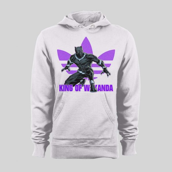 KING OF WAKANDA BLACK PANTHER TRIBAL TREFOIL HOODIE /SWEATSHIRT