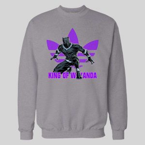 KING OF WAKANDA BLACK PANTHER TRIBAL TREFOIL HOODIE /SWEATSHIRT
