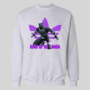 KING OF WAKANDA BLACK PANTHER TRIBAL TREFOIL HOODIE /SWEATSHIRT