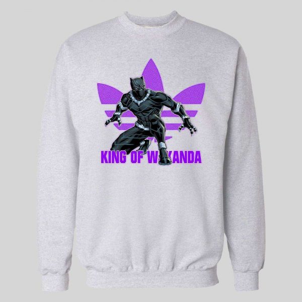 KING OF WAKANDA BLACK PANTHER TRIBAL TREFOIL HOODIE /SWEATSHIRT