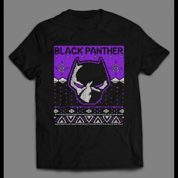 BLACK PANTHER CHRISTMAS PATTERN HIGH QUALITY HOLIDAY SHIRT