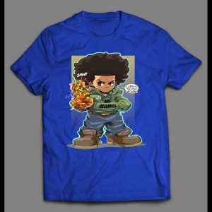 BOONDOCKS X INFINITY GAUNTLET HUEY CARTOON SHIRT