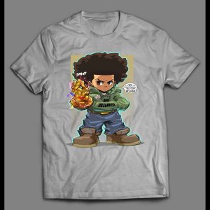 BOONDOCKS X INFINITY GAUNTLET HUEY CARTOON SHIRT