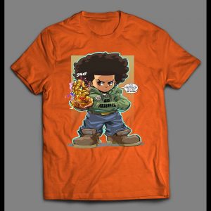BOONDOCKS X INFINITY GAUNTLET HUEY CARTOON SHIRT