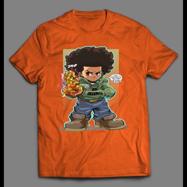 BOONDOCKS X INFINITY GAUNTLET HUEY CARTOON SHIRT