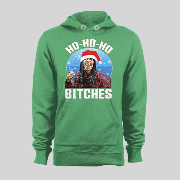DAVE CHAPPELLE HO HO HO BITCHES RICK JAMES PARODY HOLIDAY HOODIE / SWEATSHIRT