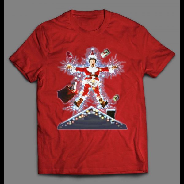 SANTA CLARK GRISWOLD CHRISTMAS VACATION MOVIE POSTER CHRISTMAS SHIRT