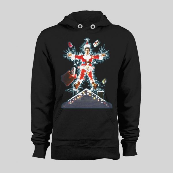 SANTA CLARK GRISWOLD CHRISTMAS VACATION MOVIE POSTER HOODIE/ SWEATSHIRT