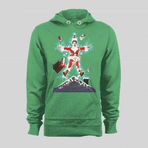 SANTA CLARK GRISWOLD CHRISTMAS VACATION MOVIE POSTER HOODIE/ SWEATSHIRT