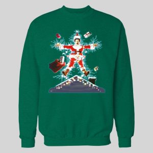 SANTA CLARK GRISWOLD CHRISTMAS VACATION MOVIE POSTER HOODIE/ SWEATSHIRT