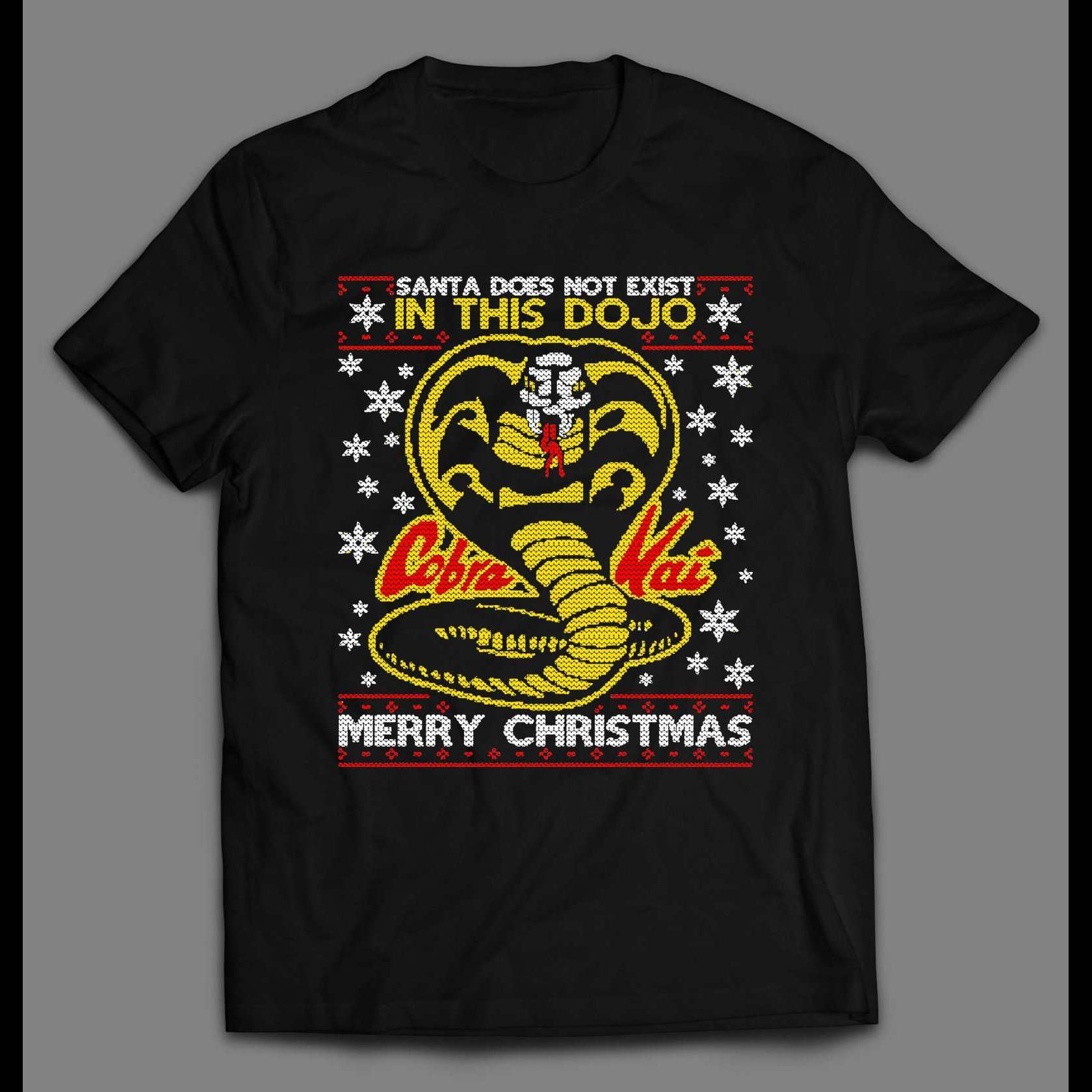 Details about   COBRA KAI T-SHIRT Christmas Xmas Santa Dojo Karate Kid TV Show TEE TOP MMA 