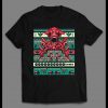 CONTRA CHRISTMAS PATTERN VIDEO GAME INSPIRED HOLIDAY SHIRT