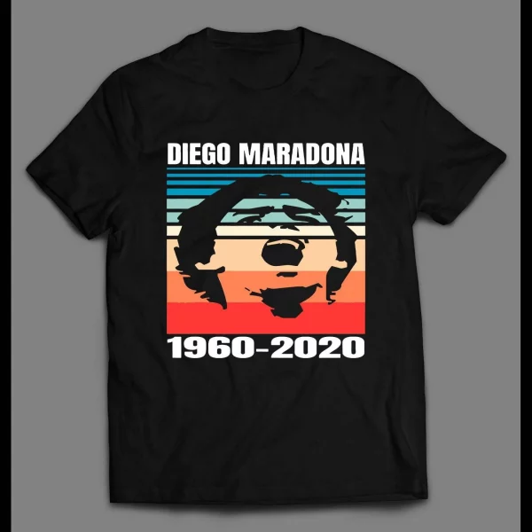 INTERNATIONAL FOOTBALL STAR DIEGO MARADONA 1960-2020 MEMORIAL SHIRT