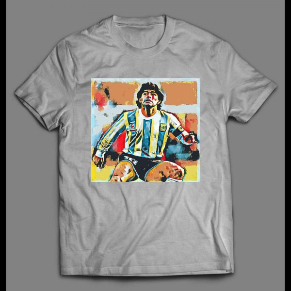 DIEGO MARADONA SOCCER STAR CUSTOM ART HIGH QUALITY SHIRT
