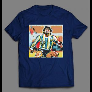 DIEGO MARADONA SOCCER STAR CUSTOM ART HIGH QUALITY SHIRT